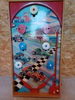 Houten vintage flipperspel raceauto's., Kinderen en Baby's, Speelgoed | Houten speelgoed, Ophalen, Zo goed als nieuw, Overige typen