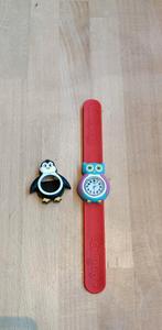 Anisnap kinderhorloge - Uil/Pinquin, Ophalen of Verzenden, Gebruikt, Rood, Jongen of Meisje