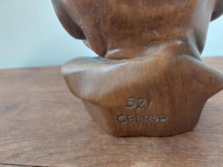 Houten Babyhoofdje - Vintage Decoratie, Huis en Inrichting, Overige Huis en Inrichting, Ophalen of Verzenden