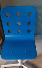 Gratis blauwe ikea kinderbureaustoel, Kinderen en Baby's, Ophalen, Gebruikt, Stoel(en)