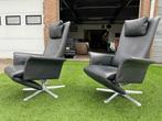 FSM Relax-Sessel Filou relax fauteuils zetel zwart leer, Ophalen, Geen, Geen, Design