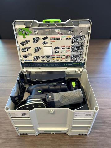 Nieuwe Festool accu vlakschuurmachine set DTSC 400 LI 3,1 beschikbaar voor biedingen