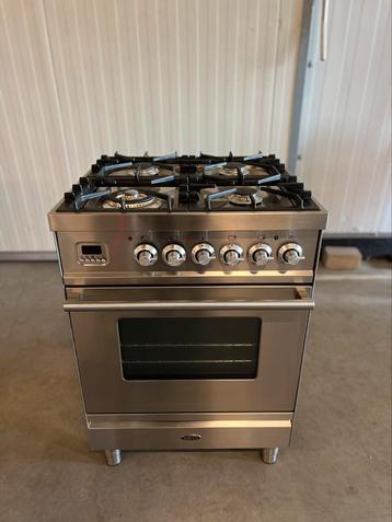 Prachtige Boretti 4‑pits fornuis RVS 60 cm beschikbaar voor biedingen