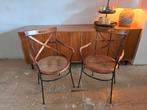 2 bistro stoelen vintage, Antiek en Kunst, Ophalen