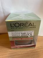 L'oréal masker pure clay nieuw nog in de sealverpakking, Ophalen of Verzenden, Nieuw, Gehele gezicht, Verzorging