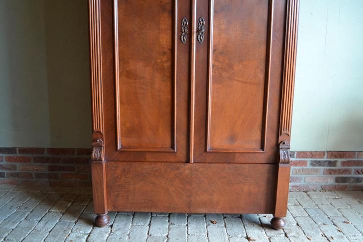 Prachtige antieke mahonie houten kast., Antiek en Kunst, Antiek | Meubels | Kasten, Verzenden