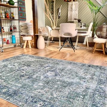 Kelim vintage - mix green vloerkleed - fotoshoot beschikbaar voor biedingen