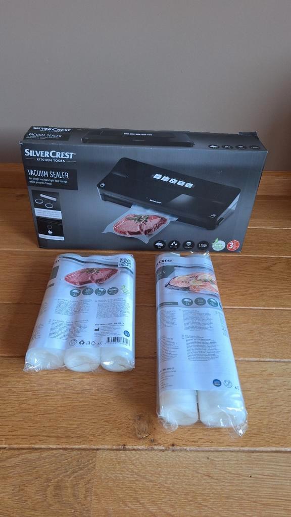 Lidl Silvercrest Vacuüm Sealer + 5 Rollen - Nieuw!, Witgoed en Apparatuur, Overige Witgoed en Apparatuur, Nieuw, Ophalen of Verzenden