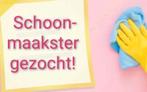 Schoonmaakster gezocht voor 2 uur per week in Veendam