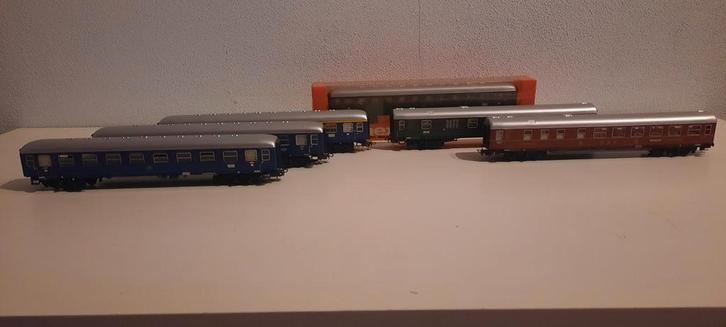 Marklin rijtuigen 6 stuks. DB, Hobby en Vrije tijd, Modeltreinen | H0, Zo goed als nieuw, Wagon, Wisselstroom, Märklin, Ophalen of Verzenden