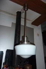HANGLAMP,1920-30,BAUHAUS,ART DECO,SCHOOLLAMP, Huis en Inrichting, Gebruikt, 50 tot 75 cm, 1920-30,BAUHAUS,ART DECO, Ophalen of Verzenden