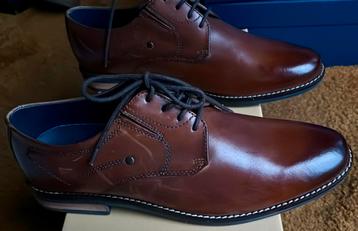 Herenschoenen maat 42 - veterschoenen - Ross & Cole - cognac beschikbaar voor biedingen