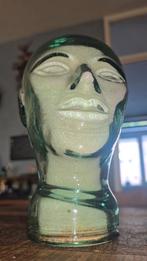 Vintage glazen hoofdje gevuld met badzout, Ophalen of Verzenden, Huis en Inrichting