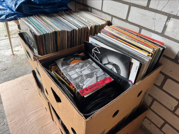 Grote verzameling LP’s – 200 stuks –, Cd's en Dvd's, Dvd's | Overige Dvd's, Gebruikt, Ophalen