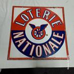 Emaille bord 1940 Frans - WO2 - kanonwiel reclamebord, Ophalen of Verzenden, Landmacht, Overige gebieden, Overige typen