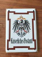 Emaillen Schildje Kaiserliches Postamt - Nieuw!, Ophalen of Verzenden, Nieuw, Reclamebord