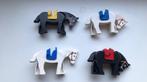 LEGO paarden, 4 stuks, Gebruikt, Ophalen of Verzenden, Lego