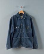 Carhartt WIP Michigan jas jack maat L large blauw denim, Carhartt WIP, Blauw, Maat 42/44 (L), Ophalen of Verzenden