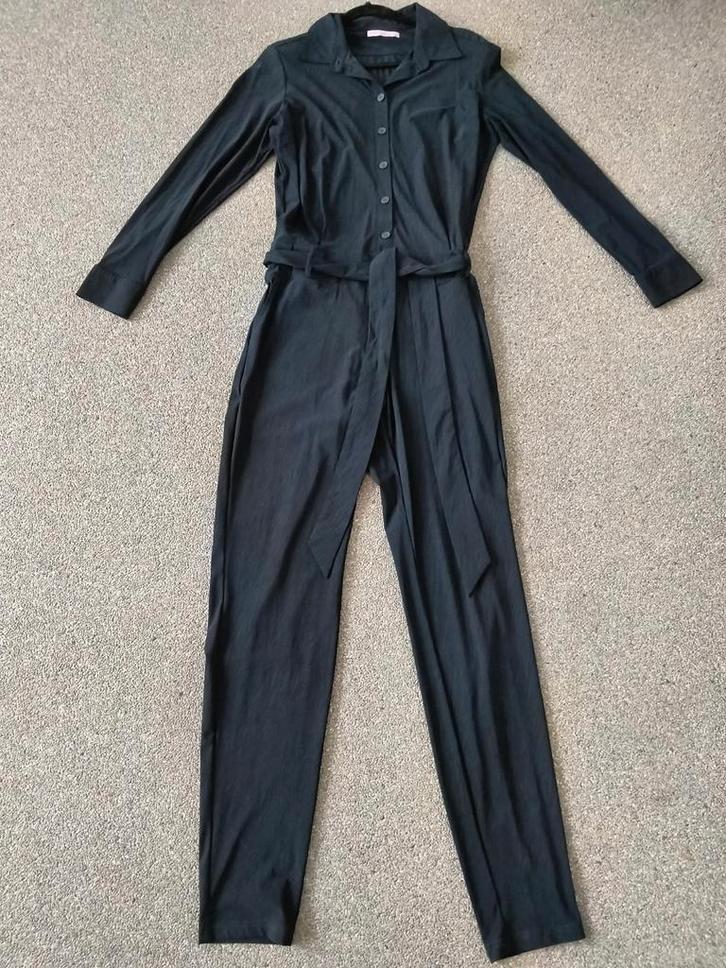 Prachtige grijze blauwachtig met subtiel figuurtje travelsto, Kleding | Dames, Jumpsuits, Zo goed als nieuw, Maat 46/48 (XL) of groter