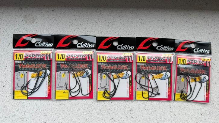 Owner Cultiva TL-11 Twistlock JDM Offset haken, Watersport en Boten, Hengelsport | Roofvissen, Nieuw, Ophalen of Verzenden