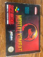 Mortal Kombat + Box SNES PAL, 2 spelers, Ophalen of Verzenden, Zo goed als nieuw, Vechten