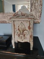 Antiek houten brievenbus postvak kastje fleur de lis frans, Ophalen of Verzenden