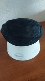 Donkerblauw rieten dopje, Kleding | Dames, Hoeden en Petten, Ophalen of Verzenden, Zo goed als nieuw, One size fits all, Hoed