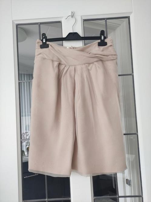 Natan zijden zomerrok maat 38/ 36/38, Kleding | Dames, Rokken, Zo goed als nieuw, Maat 38/40 (M), Beige, Knielengte, Ophalen of Verzenden