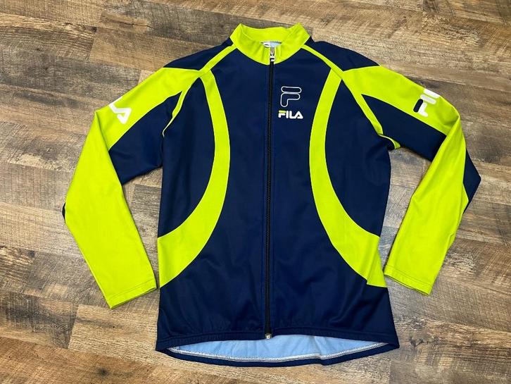 Fila wielrenshirt met rits / wielrenvest / fietsjasje - XL, Fietsen en Brommers, Fietsaccessoires | Fietskleding, Nieuw, Heren