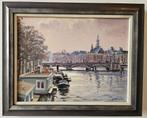 Louis Visser - De Amstel met het gemeentehuis in Amsterdam, Ophalen of Verzenden