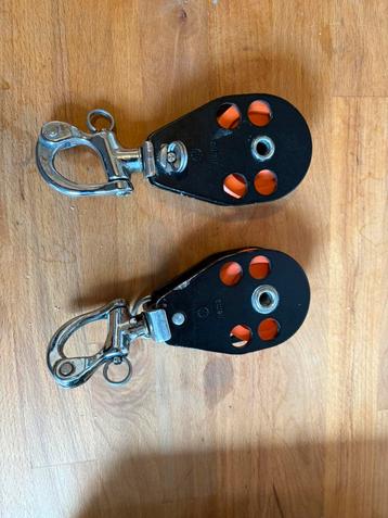 Blokken, klapblokken, katrol 60mm beschikbaar voor biedingen