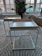 Hay Tray witte tafeltjes, 40 x 40, 2 stuks, Huis en Inrichting, Tafels | Bijzettafels, Ophalen, Minder dan 45 cm, Minder dan 55 cm