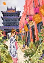 Women around the World : China - Magnolia Legpuzzel 1000 st, Ophalen of Verzenden, 500 t/m 1500 stukjes, Zo goed als nieuw, Legpuzzel