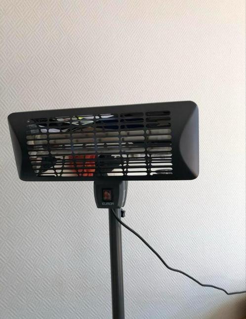 Eurom Q-time 2000S elektrische terrasverwarmer – 2000 Watt, Tuin en Terras, Terrasverwarmers, Gebruikt, Elektrisch, Vloer, Draaibaar