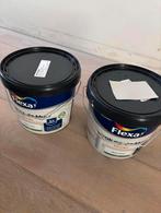 Flexa Verf strak in de lak 10 Liter Lichtgrijs -2x 5 liter, 10 tot 15 liter, Ophalen, Nieuw, Grijs