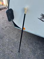 Gold wandelstok sword dooshoofd met steentjes, Ophalen of Verzenden, Verstelbaar, Nieuw
