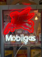 Vintage Mobilgas Neon Reclamebord, Ophalen, ., Lichtbak of (neon) lamp, Zo goed als nieuw