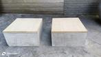 salontafel van beton en hout, Huis en Inrichting, Tafels | Salontafels, Ophalen, Gebruikt, 50 tot 100 cm, Modern
