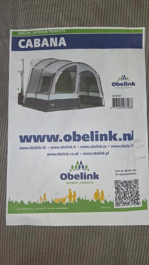 Obelink Cabana bus camper tent 2x gebruikt., Caravans en Kamperen, Tenten, Nieuw, Ophalen of Verzenden