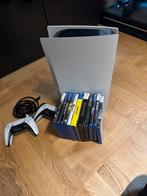 PS5 Disk + 2 Controllers + 11 topgames, Spelcomputers en Games, Spelcomputers | Sony PlayStation 5, Ophalen of Verzenden, Zo goed als nieuw