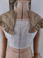 Regency corset cover 1800 1810 1820 oud oude hempje antiek, Ophalen of Verzenden