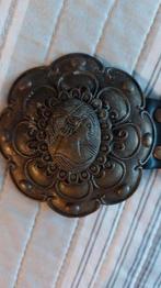 Vintage   riem met koper Queen, Kleding | Dames, Riemen en Ceinturen, Ophalen of Verzenden, Zwart, 100 cm of meer