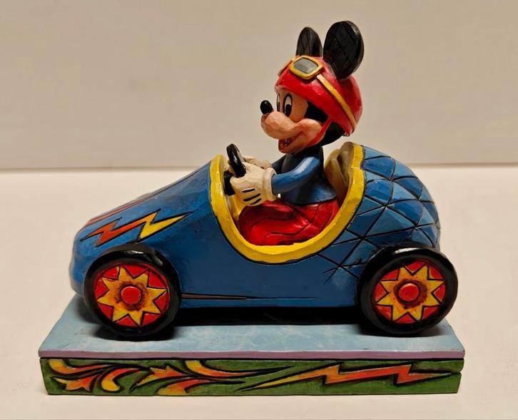 Jim Shore Disney Traditions Mickey Mouse Takes the Lead 6000, Verzamelen, Disney, Zo goed als nieuw, Beeldje of Figuurtje, Mickey Mouse