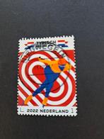 Nederland 2022 Typisch Nederlands schaatsen, Postzegels en Munten, Postzegels | Nederland, Na 1940, Ophalen of Verzenden, Gestempeld
