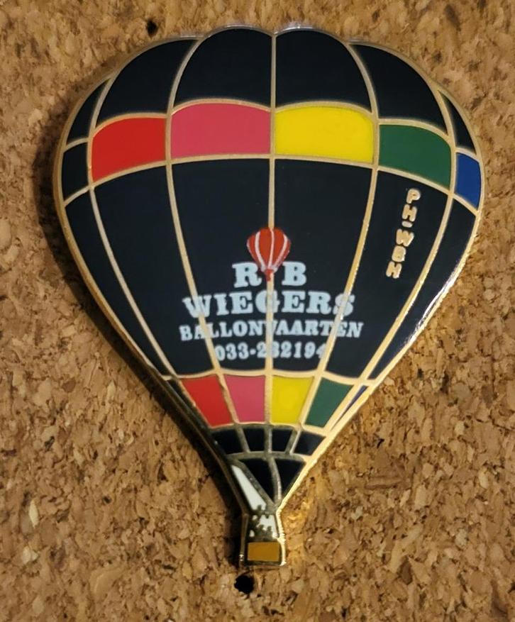 Ballonpin rob wiegers goud, Verzamelen, Speldjes, Pins en Buttons, Ophalen of Verzenden