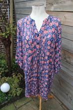 Jurk blauw/ rood Paprika mt T3 (48) transparant Vaste AANBI, Blauw, Maat 46/48 (XL) of groter, Ophalen of Verzenden, Zo goed als nieuw