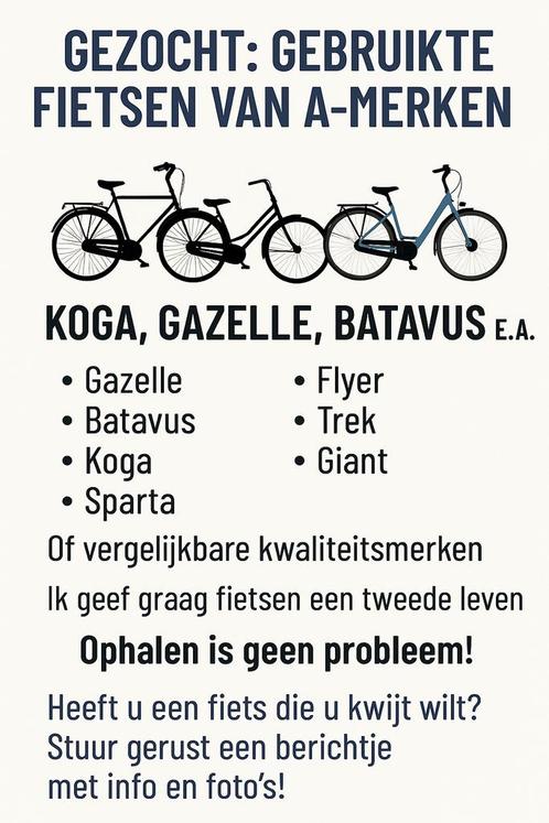 Gezocht fietsen AMerken, Tickets en Kaartjes, Evenementen en Festivals, Eén persoon