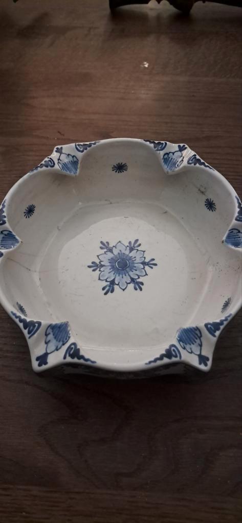 Delftsblauwe Asbak 1956 Porseleine Fles Fabriek, Antiek en Kunst, Antiek | Keramiek en Aardewerk, Ophalen of Verzenden