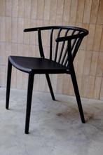 japandi eetkamerstoelen design stoel buiten, Ophalen of Verzenden, Zo goed als nieuw, Zwart