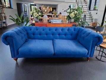 Beautiful Handmade Sofa / Bank in Navy Blue  beschikbaar voor biedingen